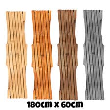 Image of 3X Garden Gardeners Dark Wood Coloured Wooden Expanding Expandable trellis 6x2ft