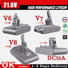 Image of Battery For Dyson V6 V7 V8 DC16 Animal Absolute Fluffy Handheld Vacuum Cleaner A