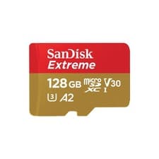 Image of SanDisk 128GB Extreme microSDXC card SD adapter microSD card for smartphones