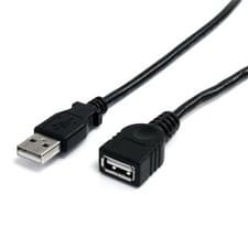 Image of StarTech Cable 0.91m USB A to USB A USBEXTAA3BK