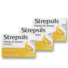 Image of Strepsils Honey & Lemon Lozenges for Sore Throat Lozenges - 3 x 24 (72)
