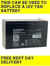 Image of RBC2 RBC17 Replacement Battery RBC 2 17 for APC UPS ULTRAMAX 12v 5Ah NP7-12 7Ah