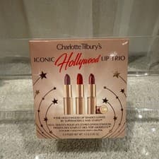 Image of BNIB CHARLOTTE TILBURY Iconic Hollywood Lip Trio Kit Mini RRP £25