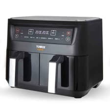 Image of Tower Vortx Vizion 8L Dual Basket Air Fryer Cooker Digital Healthy Kitchen Food