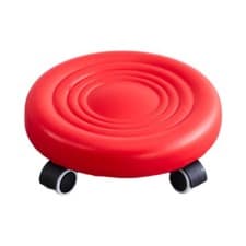 Image of Low Rolling Stool Roller Seat Short Stool with Wheels Mini Stools Chair Footrest
