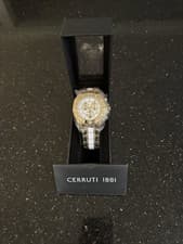 Image of New In Box Cerruti 1881 Men's Watch Silver and Gold Stainless Steel