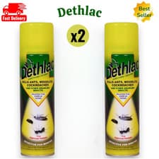 Image of 2 x Dethlac Insecticidal Lacquer Spray 250ml Ant & Insect Killer Indoor Outdoor