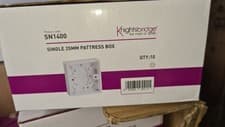 Image of 25mm 1 Gang Surface Mount Pattress Box Knightsbridge SN1400 pack of 10