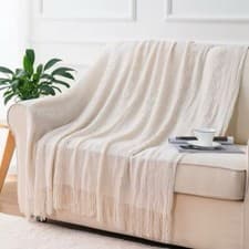 Image of New Luxury Christmas Plaid Throw Blanket for Bed Knit Throws Lightweight Blanket