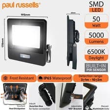 Image of 10W-100W LED Floodlight PIR Motion Sensor Security Outdoor Garden Flood Light