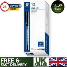 Image of STAEDTLER Stick 430 Ballpoint Pen Medium Set of 10 Black