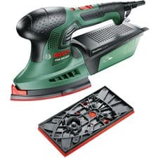 Image of Bosch 06033B6070 PSM 200 AES Multi Sander 200W with Triangle & Rectangle Plates