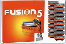 Image of 16X Gillette Fusion 5 Compatible Razors Blades Razor Blade Cartridges 16 PCS