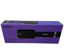 Image of Amika Double Agent 2-in-1 Blow Dryer Straightening Brush Black Boxed New