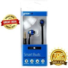 Image of Groov-e Smart Buds Metal Earphones with Remote Mic Blue ✨✨GREAT PRICE✨✨