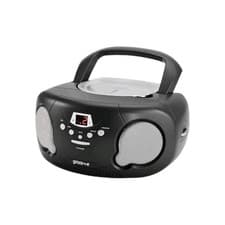 Image of GROOV-E ORIGINAL BOOMBOX PORTABLE CD PLAYER WITH RADIO GVPS733 BLACK 