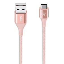 Image of Belkin Premium USB-C to USB-A Durable Braided Cable 1.2m Rose Gold F2CU059BT04-C