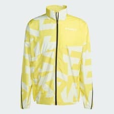 Image of Adidas Terrex Multi Printed Windbreaker Yellow Men - M - (JD8431) Hiking Jacket