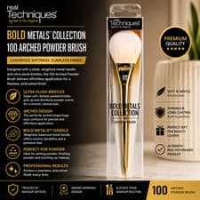 Image of Real Techniques Bold Metals Collection - 100 Arched Powder Brush