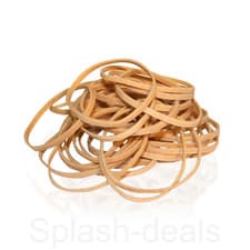 Image of Elastic Rubber Bands Natural All Sizes - No 10 18 32 65 Assorted Bag - 18 Sizes