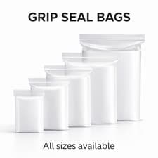 Image of Grip Seal Bags Self Resealable Grip Poly Plastic Clear Mix S to L All Sizes Bags