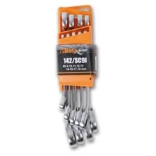 Image of Beta 142/SC9I - Reversible Ratcheting Combination Wrench Set (8-19mm) - 9pcs