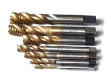 Image of Dormer SKF Thread Tap Oversize +0.3 mm HSSE TIN Spiral 6 8 10 12 16 18 20 New