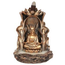 Image of Bronze Buddha Backflow Incense Burner 
