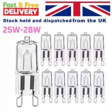 Image of 10/12 PK G9 Halogen Bulbs Capsule 25W/28W Warm White Filament Lamp Led Bulb New