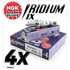 Image of Set 4 x NGK (2669) BKR9EIX Spark Plugs Iridium IX Heat Range 9 - FREE 1ST POST!