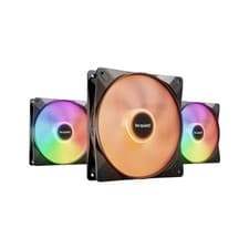 Image of Be Quiet! Light Wings LX 140mm PWM ARGB Computer Case Fan Pack of 3 Black (BL127
