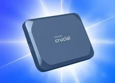 Image of Crucial X10 Portable SSD 1TB up to 2100MB/s Read Speed. BLUE External SSD