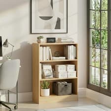 Image of 2 3 4 5 Tier Wooden Bookcase Shelving Display Storage Shelf Unit Wood Furniture