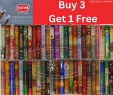 Image of Hem Incense Stick Genuine Joss Insence Sticks Hex Mix & Match Scents 20 Sticks