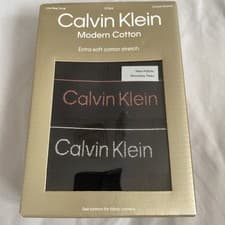 Image of Calvin Klein Modern Cotton Low Rise Trunks 3 Pack, Black, Medium (M), *BNWT*