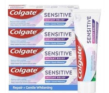 Image of COLGATE Sensitive Instant Relief Repair + Gentle Whitening Toothpaste 4x75ml