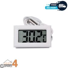 Image of LCD Digital Fridge Thermometer Probe Freezer Temperature Batteries