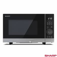 Image of Sharp 20 Litre 700W Solo Digital Microwave, YC-PS204AU-S -Silver