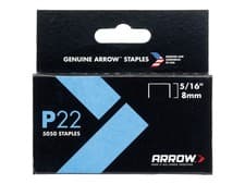 Image of Arrow P22 Staples 8mm ( 5/16in) (Box 5050) ARRP22516