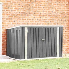 Image of Outdoor Bicycle Shed Bike Storage Tool Box Garden Garbage Bin House Lockable NEW