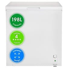 Image of Abode Chest Freezer White Freestanding 198L For Garages Outbuildings A198CF0E1W
