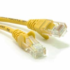 Image of 2m Yellow Network Ethernet RJ45 Cat5E-CCA UTP PATCH 26AWG Cable Lead