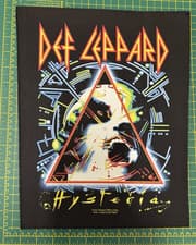 Image of Def Leppard Hysteria Large Printed Sew On Back Patch Officially Licensed