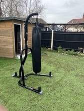 Image of Heavy Punch Bag with Free-Standing Boxing Stand + Gloves