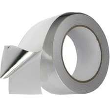 Image of 6 ROLLS ALUMINIUM FOIL TAPE 50mm x50m SILVER INSULATION ADHESIVE HEAT METAL TAPE
