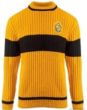 Image of Harry Potter Hufflepuff Quidditch Jumper: Hogwarts House. Perfect For Christmas