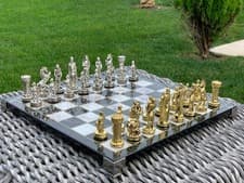 Image of Chess Set Handmade British Decorative Wooden Board | Premium Collector Gift 🎁