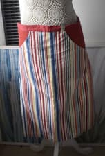 Image of New Le Creuset Apron Vintage Look Cotton Canvas