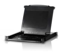 Image of 17 LCD MONITOR & KEYBOARD RACK MOUNTING CONSOLE - 1U"