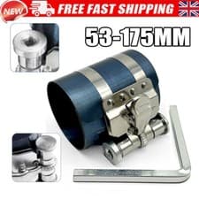 Image of Quick Release Engine Piston Ring Compressor Tool Kit Ratchet Type Clamp 53-175mm